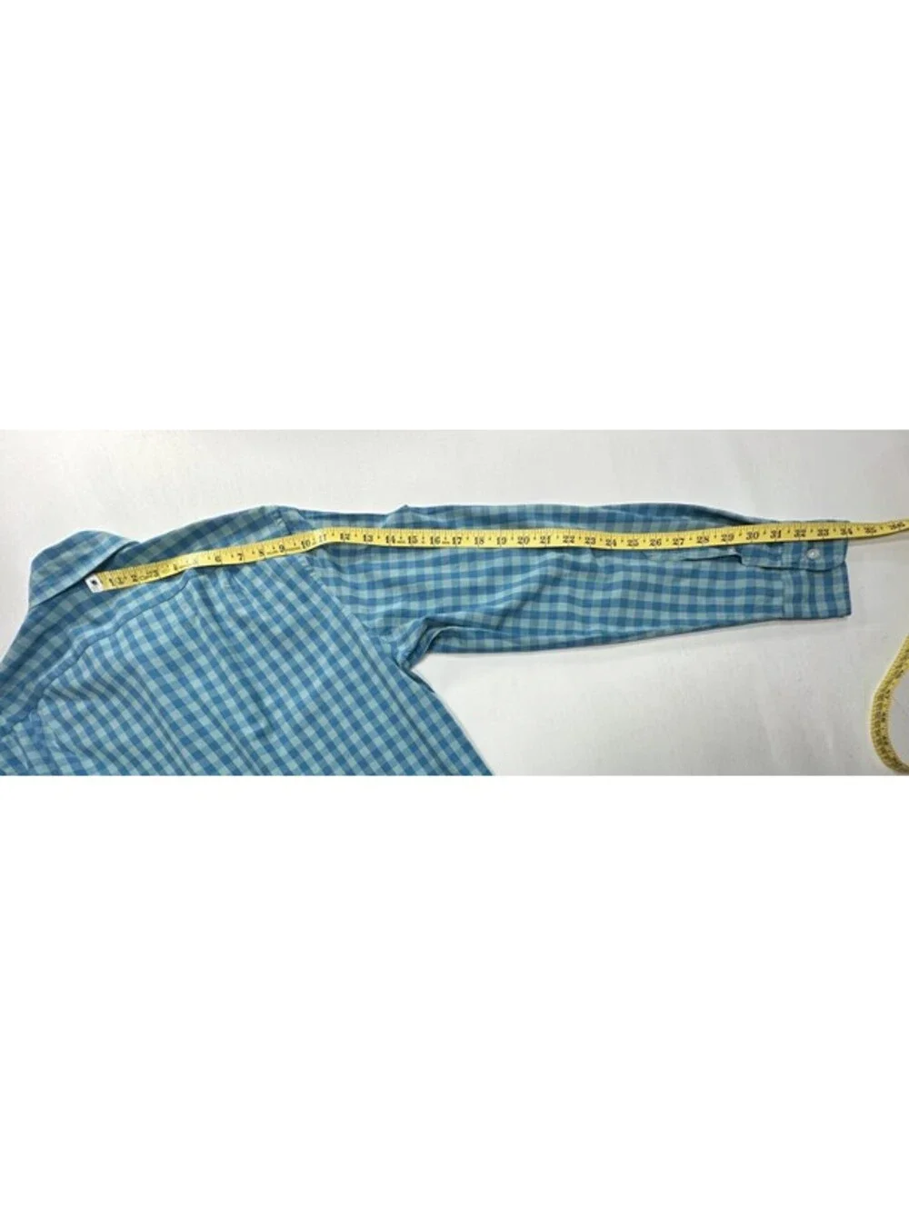 J Crew Classic Flex Washed Check Oxford Button Up Blue Men M